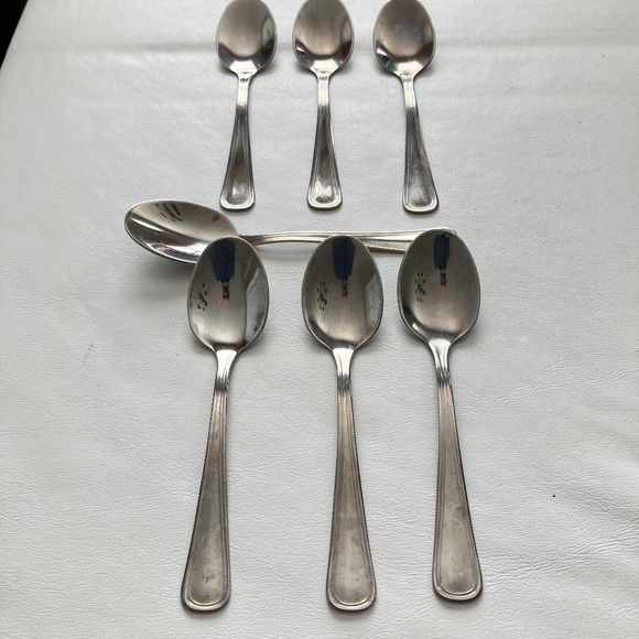 Abert INOX 18/10 Demitasse spoons Set of 7 Vintage - Picture 2 of 10